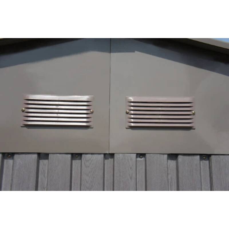 Abri de jardin Métal Gris bois vieilli 4,83m² – CHALET & JARDIN - Image 4