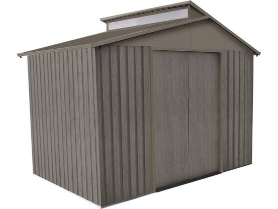 Abri de jardin Métal Gris bois vieilli 4,83m² – CHALET & JARDIN - Image 8