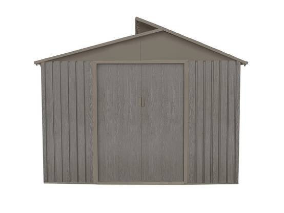 Abri de jardin Métal Gris bois vieilli 4,83m² – CHALET & JARDIN - Image 9