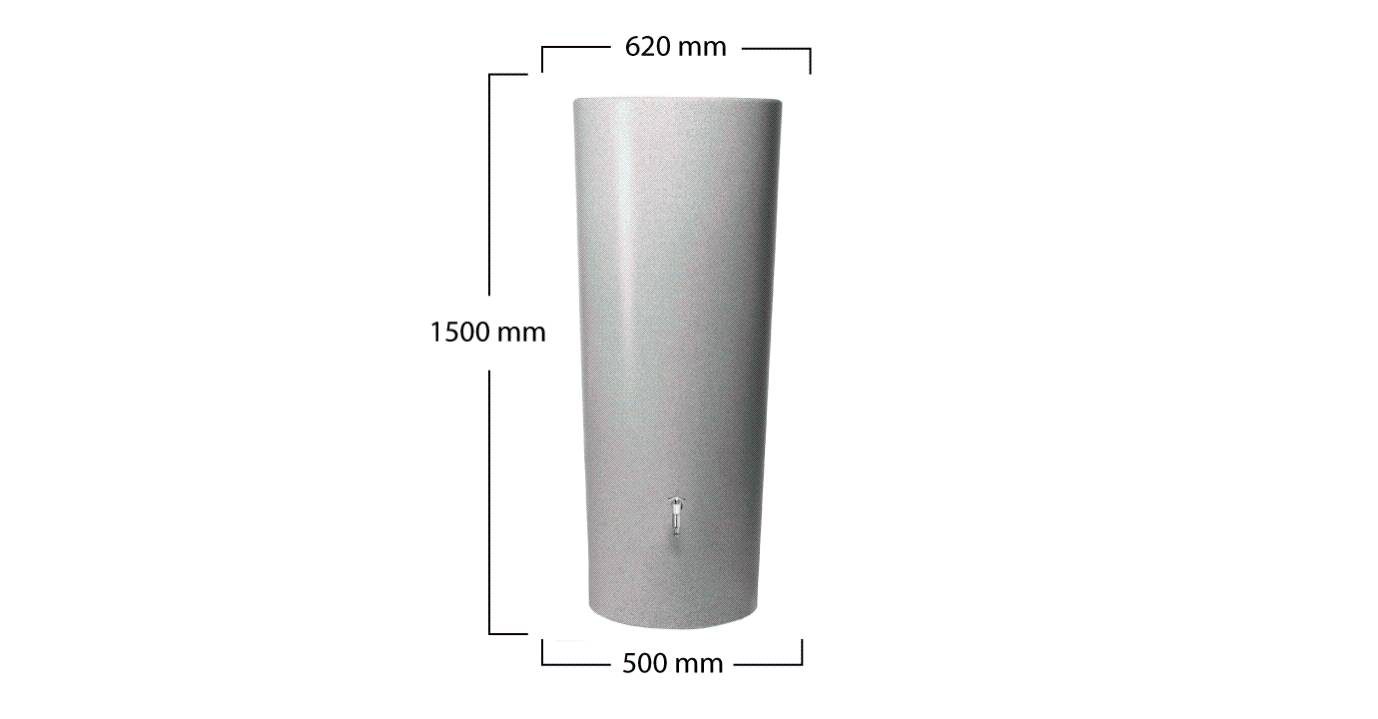 Garantia - Récupérateur d'eau de pluie 350L argent - GRAF - Image 8