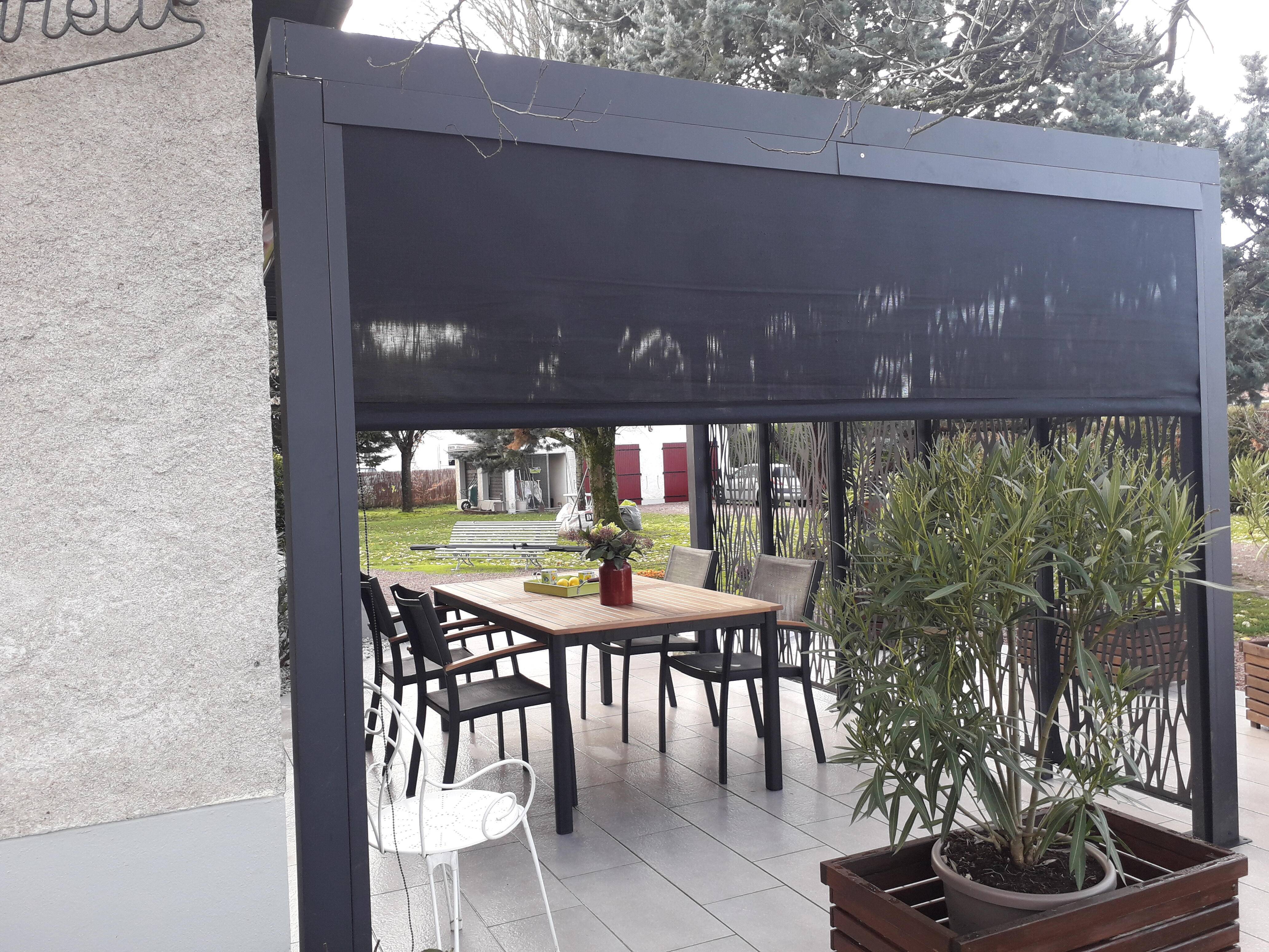 Pergola autoportante bioclima. Alu. Panneaux et Rideau 10,80m2 - Image 10