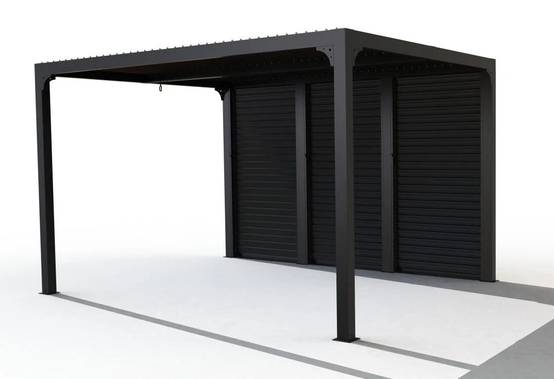 Pergola autoport biocli. Alu Vantelles lat. côté 3m60- 10,80m2 - Image 6