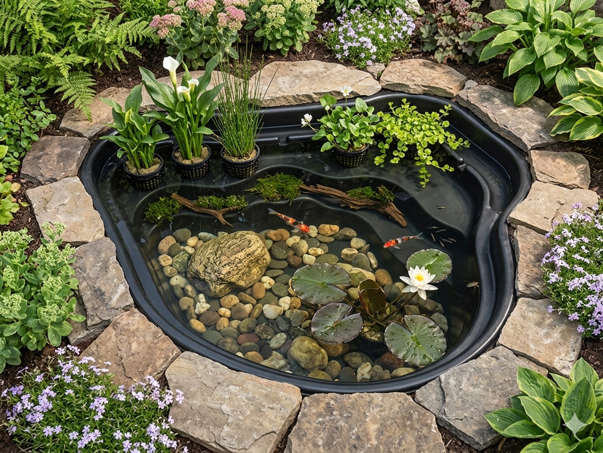 Ubbink - Bassin préformé HDPE Océan II 2000 L - Ubbink - Imagen 1