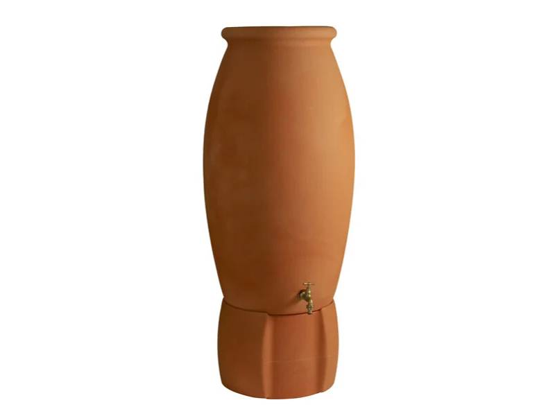 Belli - Récupérateur d'eau de pluie Jarre PE coloris terre cuite 235L Ø 60 x H. 146 cm + accessoires – BELLI - Image 5