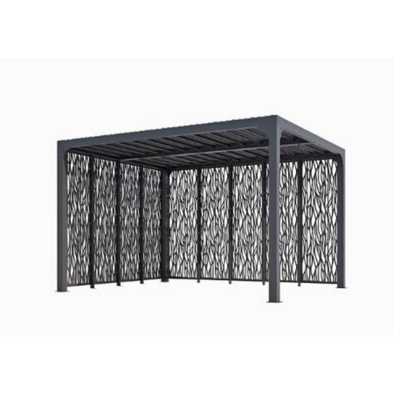 Pergola autoportante bioclim alu av panneaux sur 2 côtés 10,80 m2 - Image 1