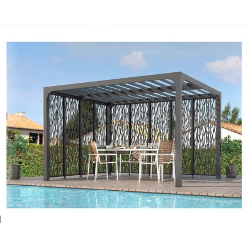 Pergola autoportante bioclim alu av panneaux sur 2 côtés 10,80 m2 - Image 8