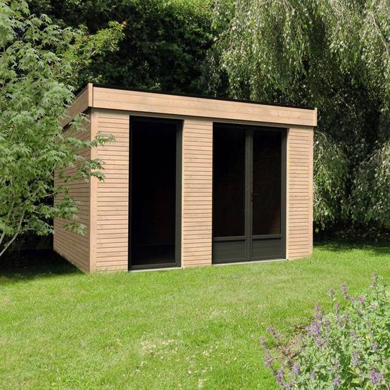 Decor et Jardin - Abri de Jardin Bois Toit Plat Semi-Habitable 9,7m² Ep.90mm - DECOR ET JARDIN - Image 5