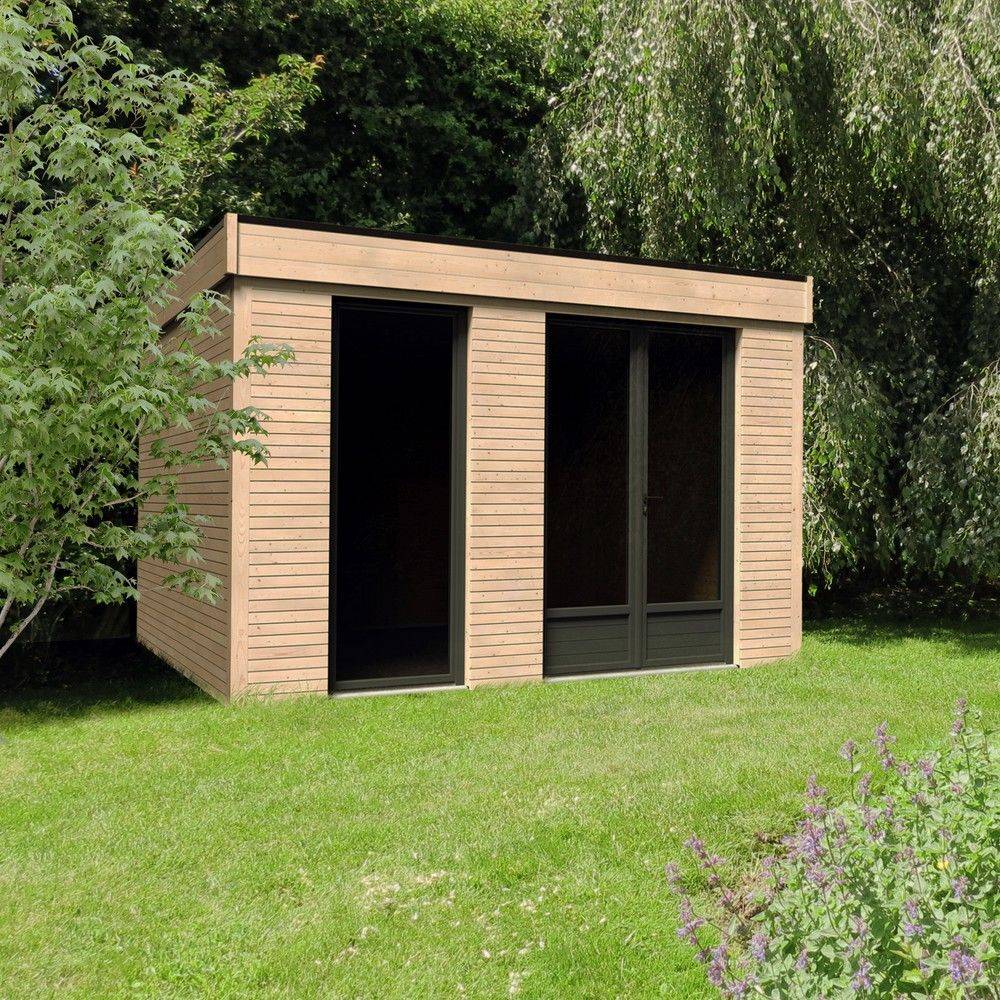 Decor et Jardin - Abri de Jardin Bois Toit Plat Semi-Habitable 9,7m² Ep.90mm - DECOR ET JARDIN - Image 5