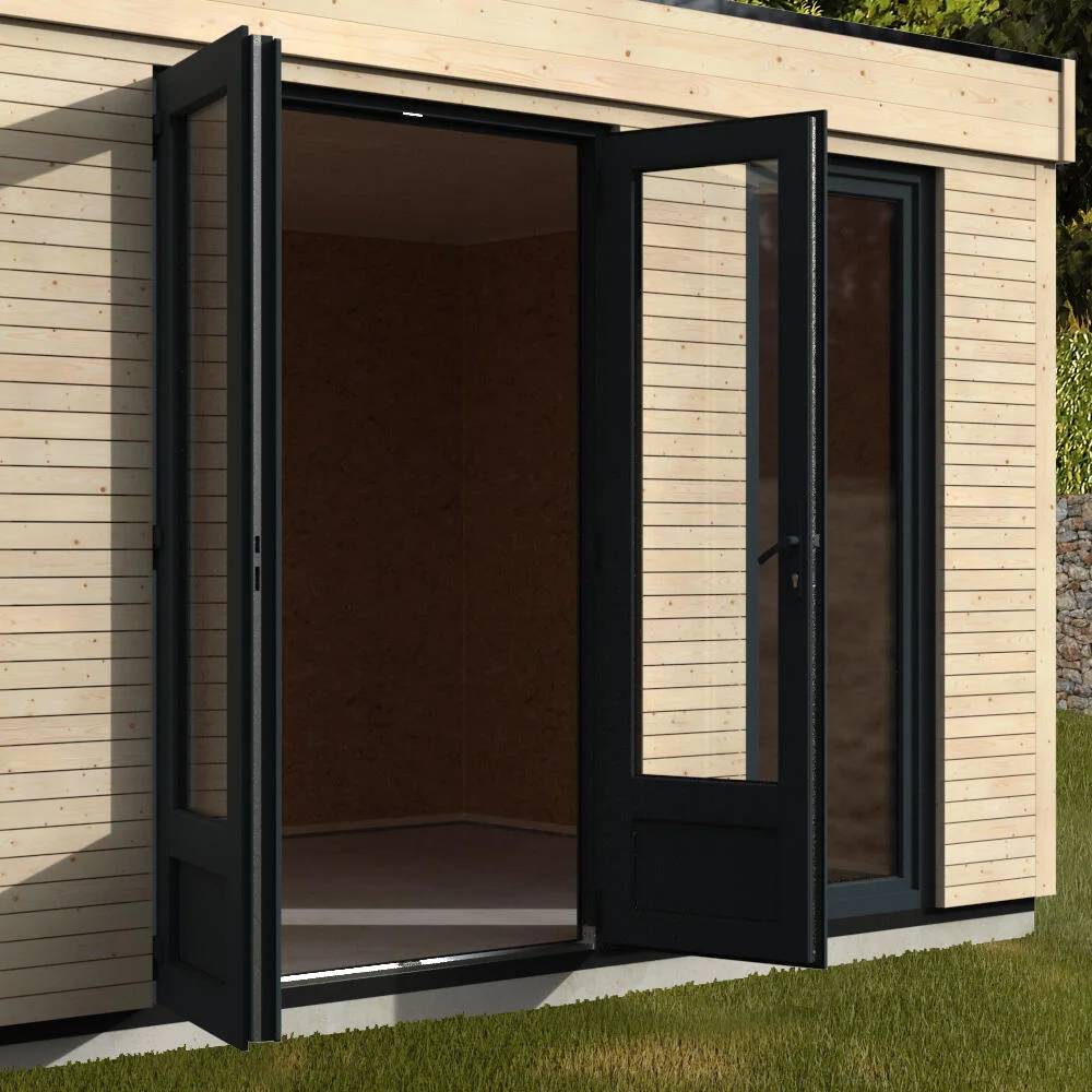Decor et Jardin - Abri de Jardin Bois Toit Plat Semi-Habitable 9,7m² Ep.90mm - DECOR ET JARDIN - Image 9