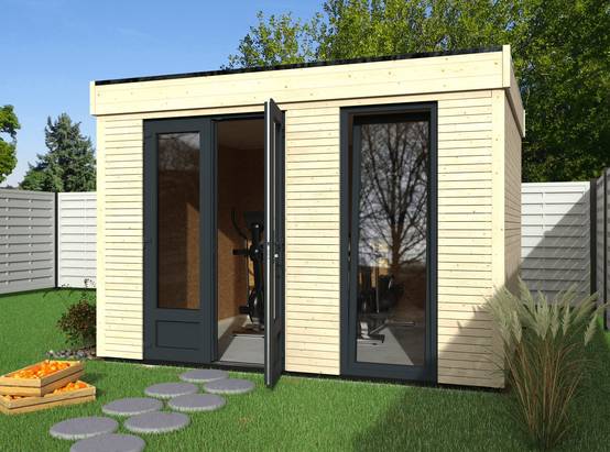 Decor et Jardin - Abri de Jardin Bois Toit Plat Semi-Habitable 9,7m² Ep.90mm - DECOR ET JARDIN - Image 13
