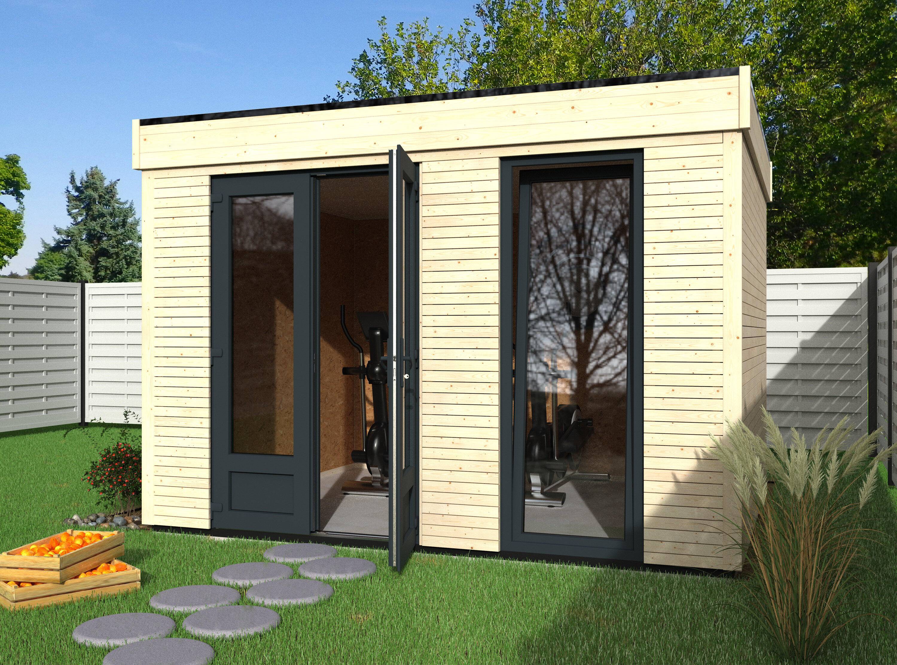 Decor et Jardin - Abri de Jardin Bois Toit Plat Semi-Habitable 9,7m² Ep.90mm - DECOR ET JARDIN - Image 13