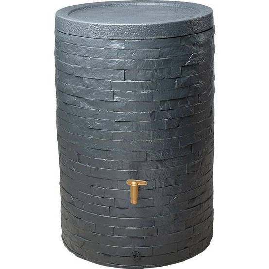Graf - Récupérateur d'eau de pluie 250L robinet, collecteur et couvercle inclus gris graphite - GRAF - Image 2