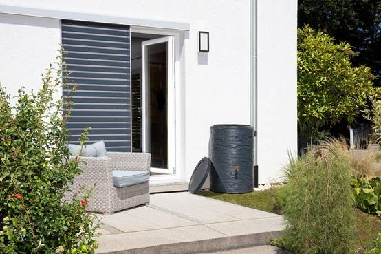 Graf - Récupérateur d'eau de pluie 250L robinet, collecteur et couvercle inclus gris graphite - GRAF - Image 6