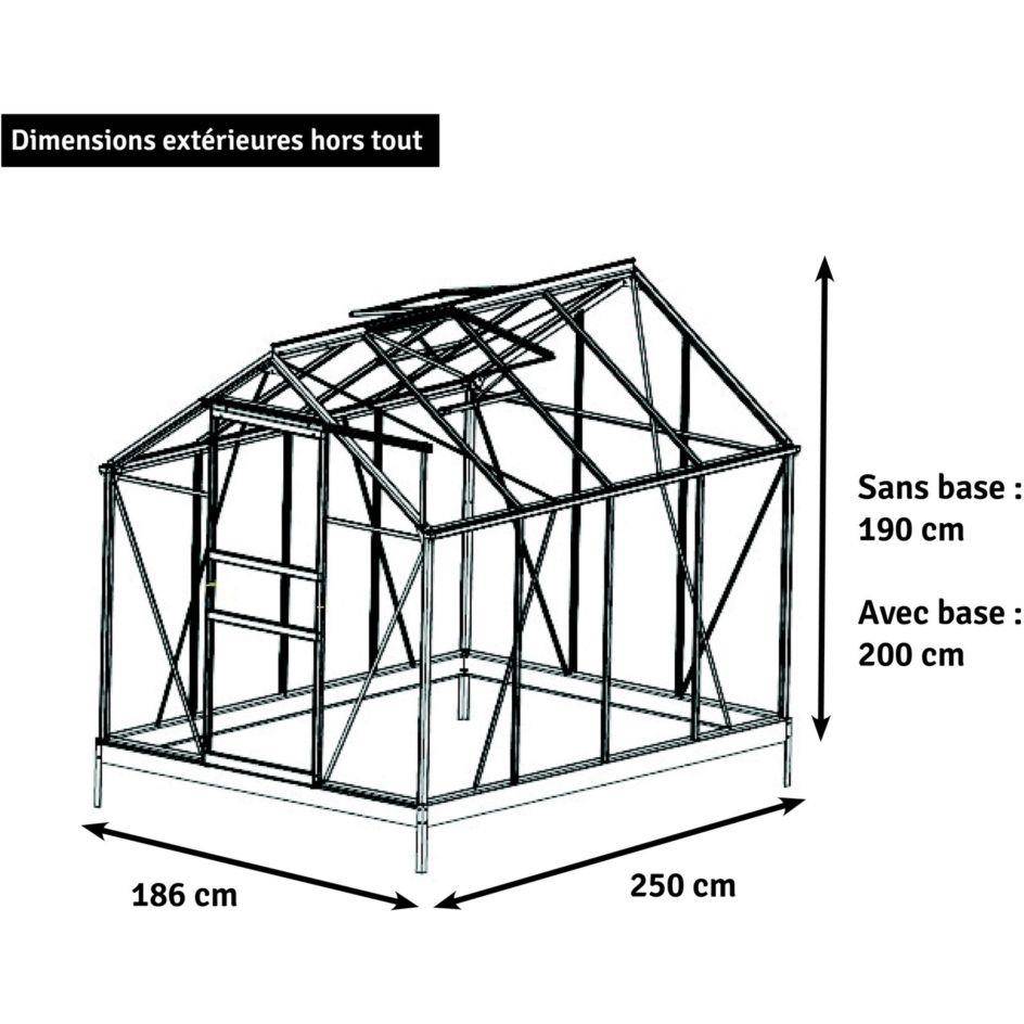 Serre Jardin Aluminium Verre Trempé – CHALET-JARDIN - Image 5