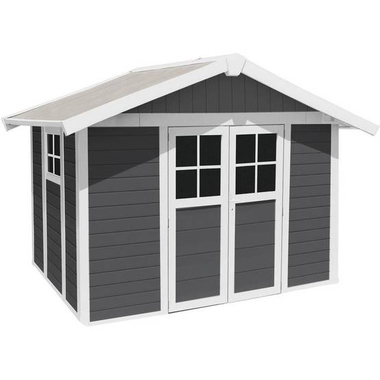 Grosfillex - Abri de jardin PVC Gris foncé Kit de fixation 7,5 m² Ep.26mm - GROSFILLEX - Image 3