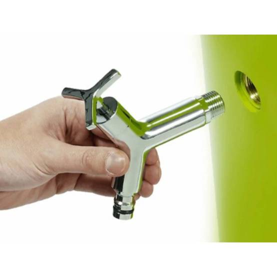 Garantia - Récupérateur d'eau de pluie 350L bac à plantes, collecteur et robinet inclus Vert pomme - GARANTIA - Image 3