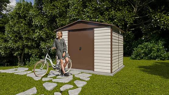 Abri de jardin métal 7,18 M2 Ep. 0,30 mm Trigano - Image 2