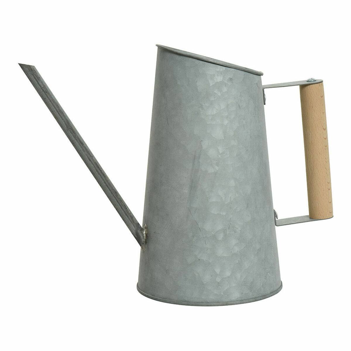 Arrosoir vintage galvanisé métal gris L.12 cm l.29 cm H.22 cm - Imagen 2