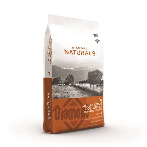 Croquetas para cachorro y perro adulto de todo tamaño con pollo y arroz - bolsa 15 kg - DIAMOND NATURALS