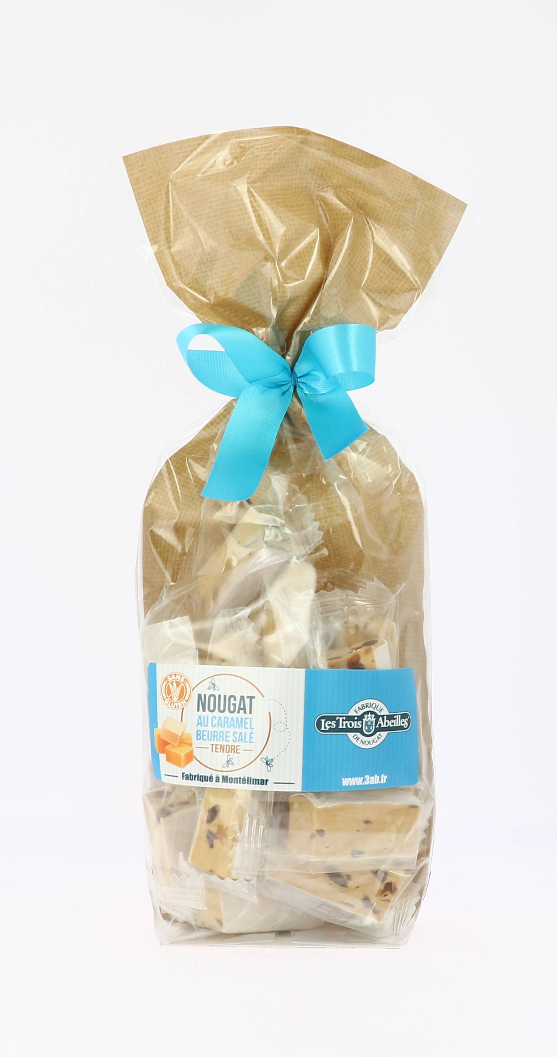 Les Trois Abeilles - Sachet de nougat tendre au caramel beurre salé 150 g - Les Trois Abeilles - Imagen 1