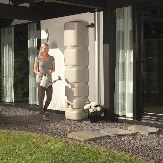 Garantia - Récupérateur d'eau de pluie 300L murale collecteur et robinet inclus basic - GARANTIA - Image 1
