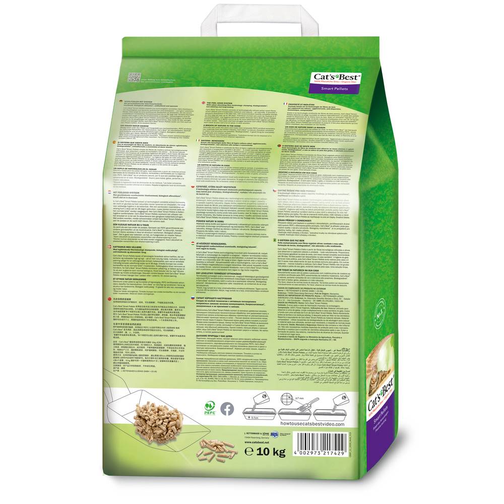 Cat's Best - Litière pour chat Smart Pellets 20 L / 10 kg - CAT'S BEST - Imagen 5