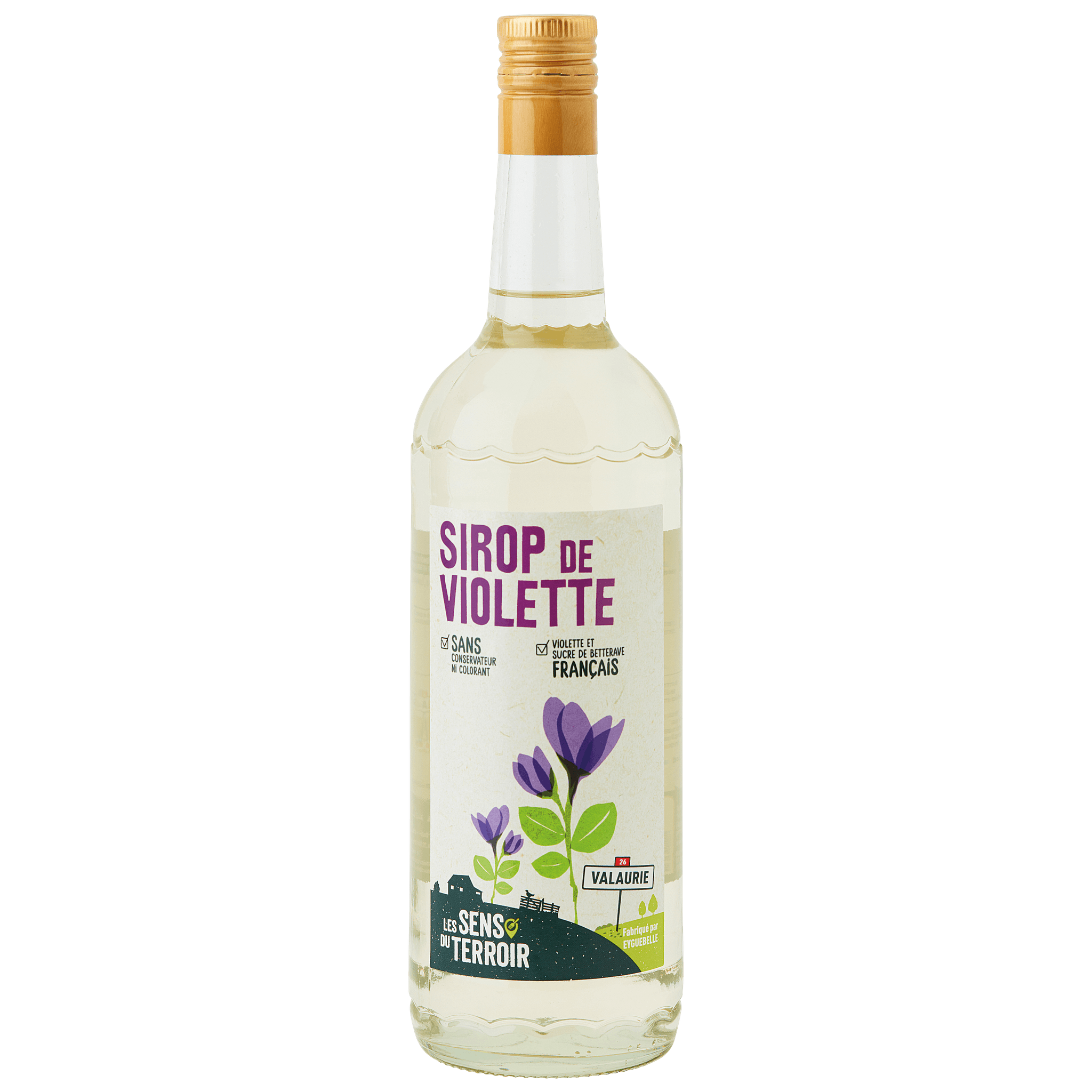 Les Sens du Terroir - Sirop de violette 1 L - Les Sens du Terroir