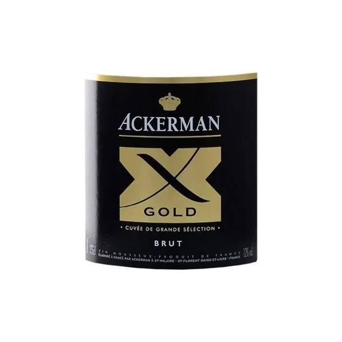 Ackerman X Gold vin effervescent blanc brut 75cl - Orchidees maisons de vin - Imagen 3