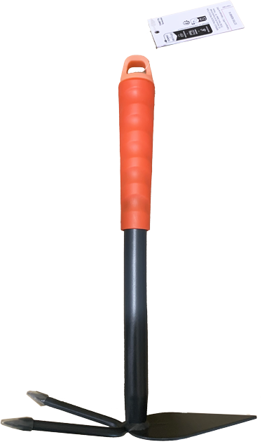 Ecloz - Azada para flores con pala y horquilla 30,6 cm, en acero tomette - ECLOZ - Imagen 1