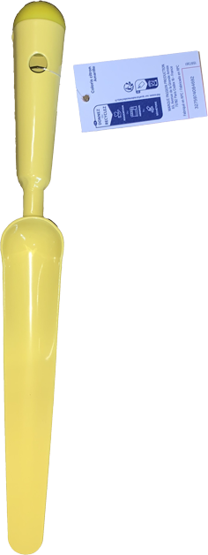 Marque Blanche et Economique - Cuchillo desherbador 31,3 cm, en acero amarillo limón - Imagen 1