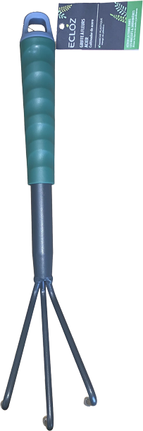 Ecloz - Rastrillo de flores 36,4 cm, en acero verde agua - ECLOZ - Imagen 1