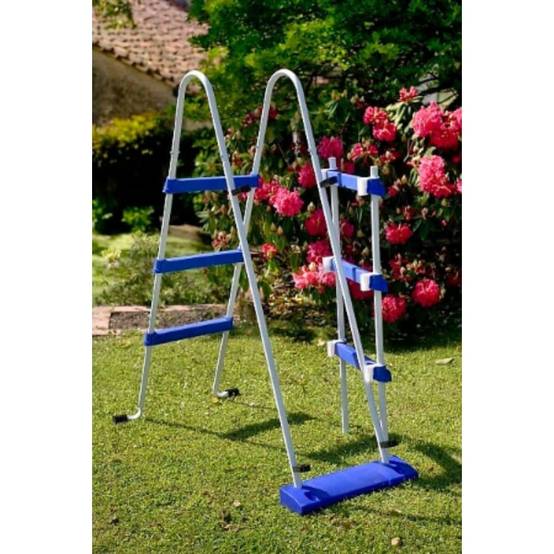 Gré - Piscine hors-sol ovale acier blanc 5,27 x 3,27 H1,22 m – GRE - Image 1
