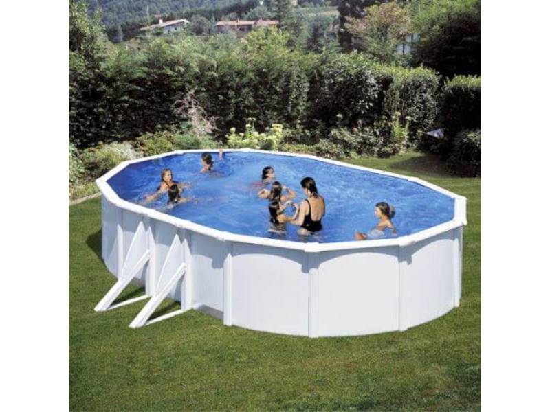 Gré - Piscine hors-sol ovale acier blanc 5,27 x 3,27 H1,22 m – GRE - Image 14