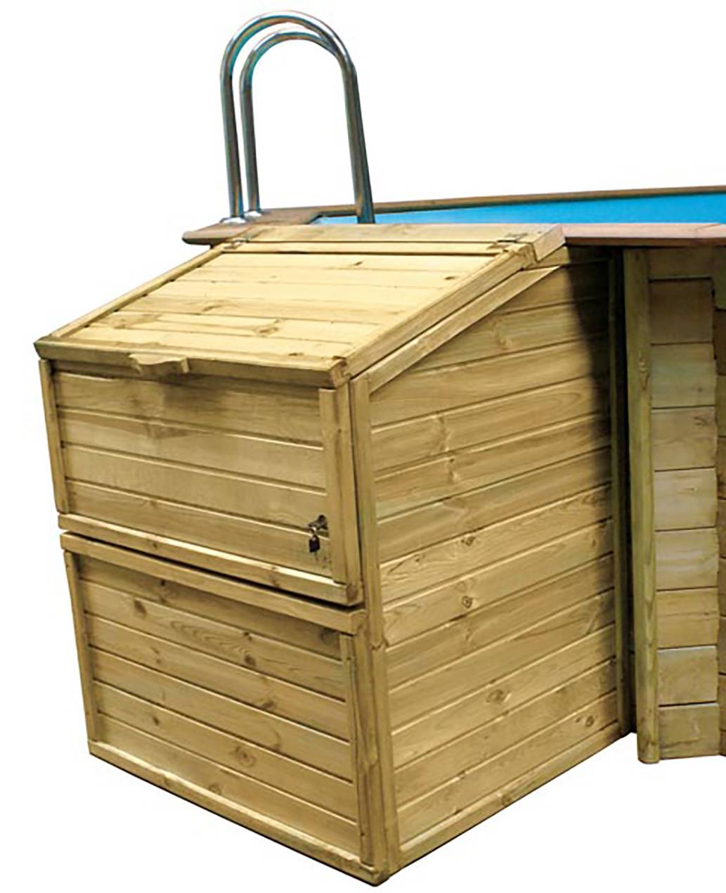Gré - Coffre de filtration en bois pour piscine - Gré