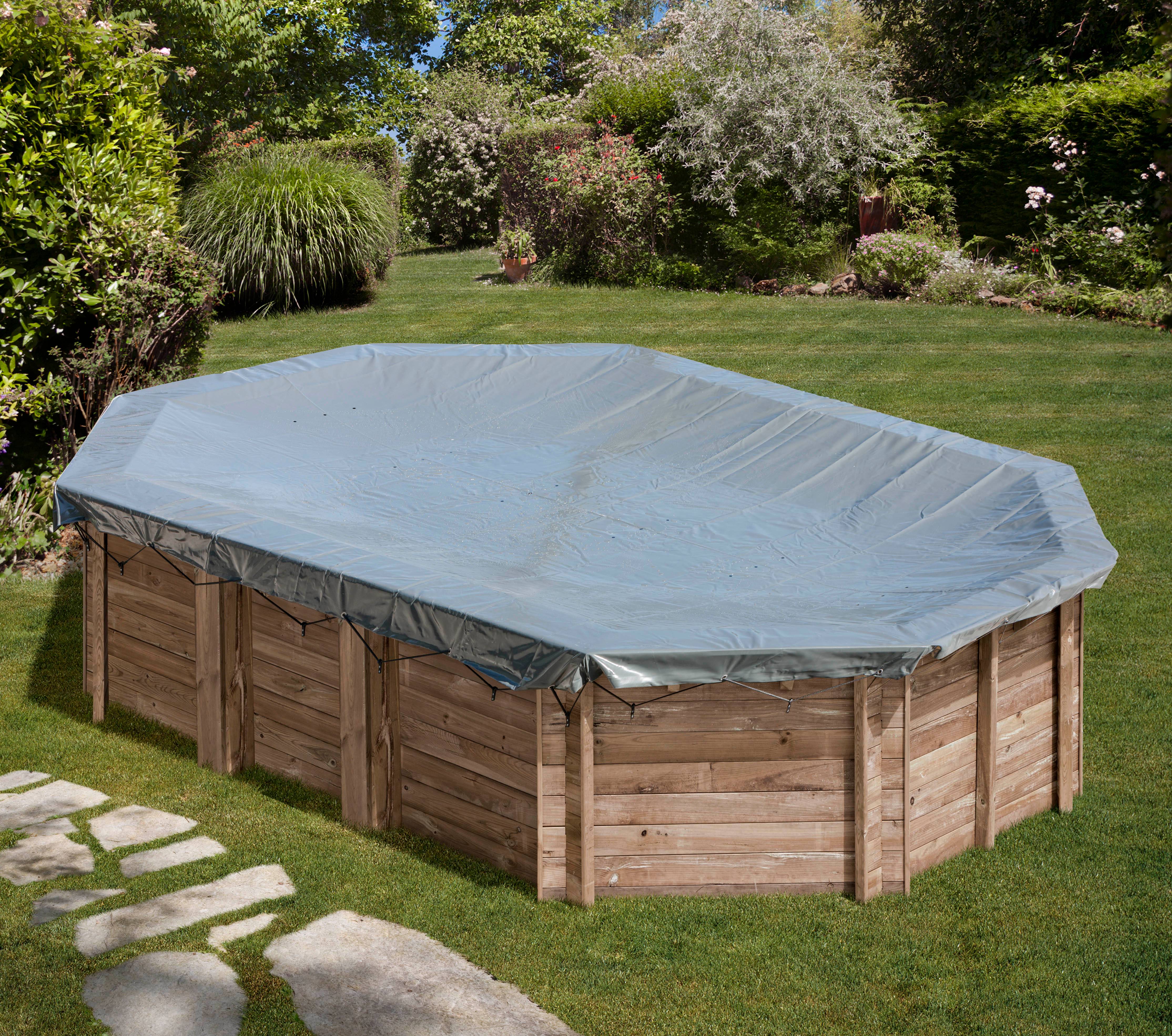 Gré - Bâche hiver pour piscine bois ovale SAFRAN 2 - Gré - Image 5