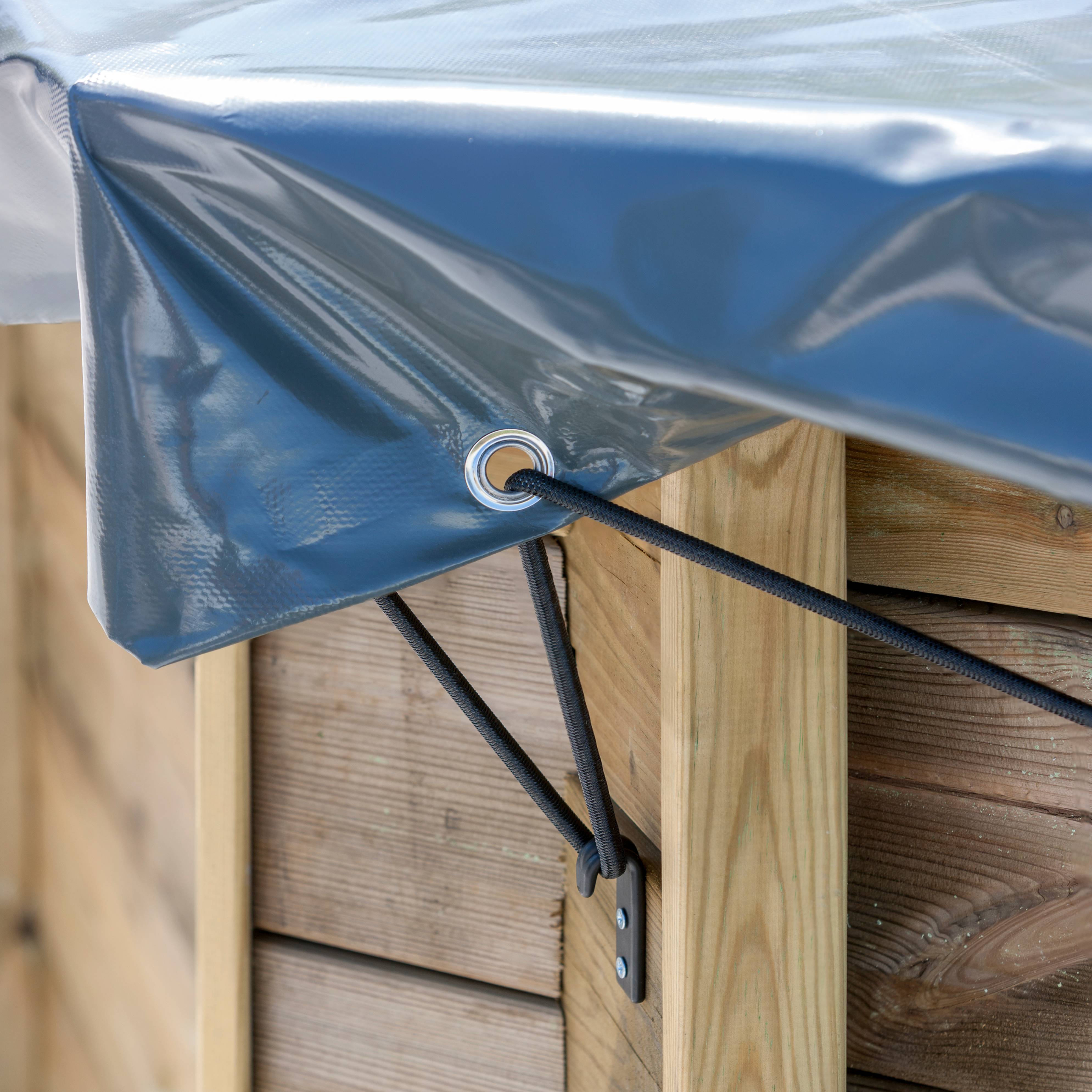 Gré - Bâche hiver pour piscine bois ovale SAFRAN 2 - Gré - Image 4