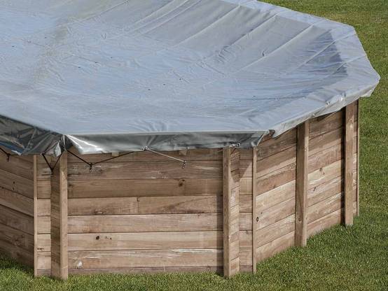 Gré - Bâche hiver pour piscine bois ronde VIOLETTE 2 - Gré - Image 9