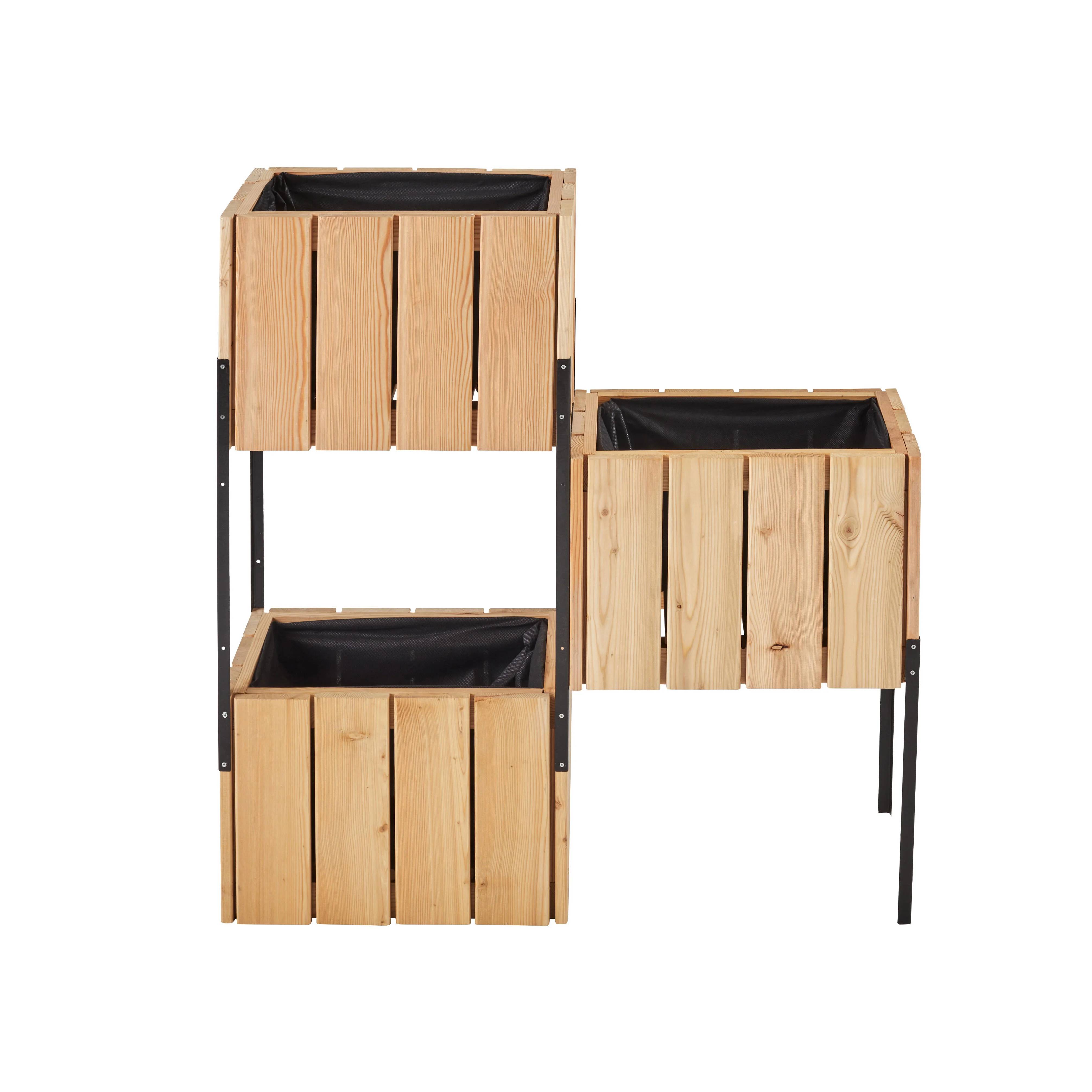 Cerland - Structure 3 bacs modulables bois métal Acanta - Cerland - Imagen 11