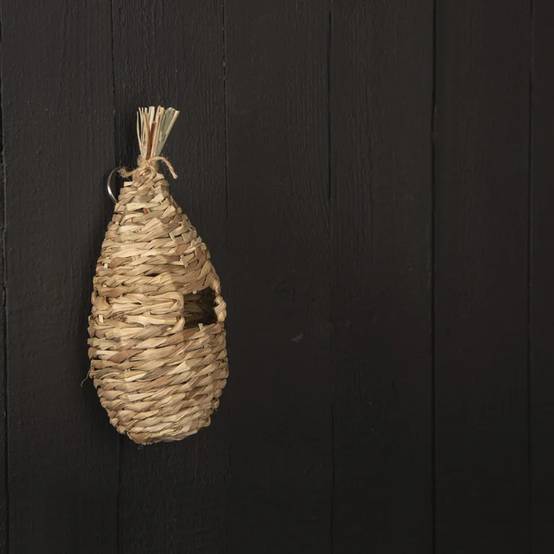 Nichoir Poche Paille Beige 10,3 x 9,8 x 24,3 cm - Image 3