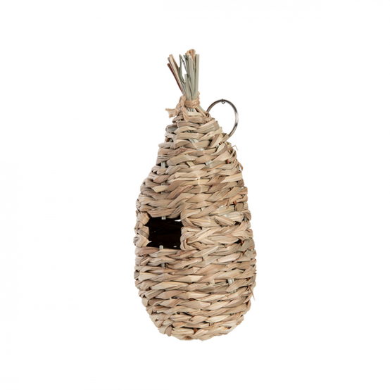 Nichoir Poche Paille Beige 10,3 x 9,8 x 24,3 cm - Image 1