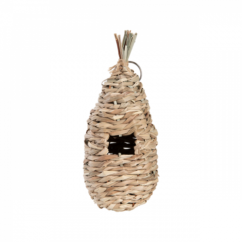 Nichoir Poche Paille Beige 10,3 x 9,8 x 24,3 cm - Imagen 2