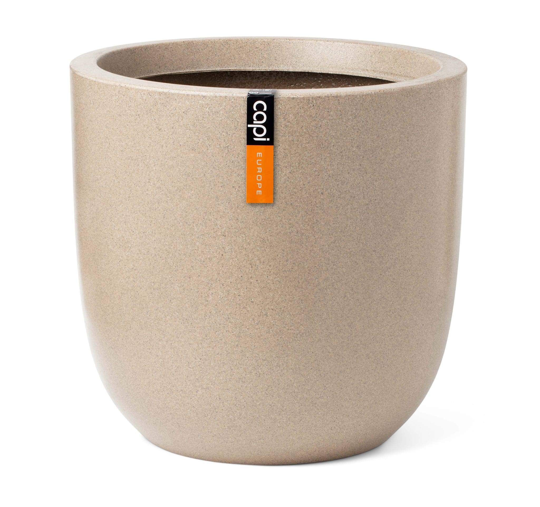 Pot de fleur Waste Smooth polyéthylène beige terrazzo Ø43 H.41 cm - Capi