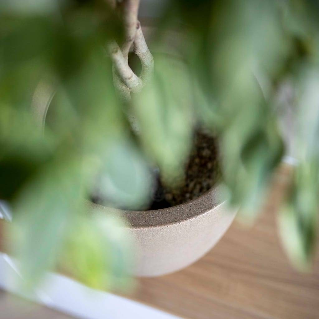 Pot de fleur Waste Smooth polyéthylène beige terrazzo Ø43 H.41 cm - Capi - Imagen 2