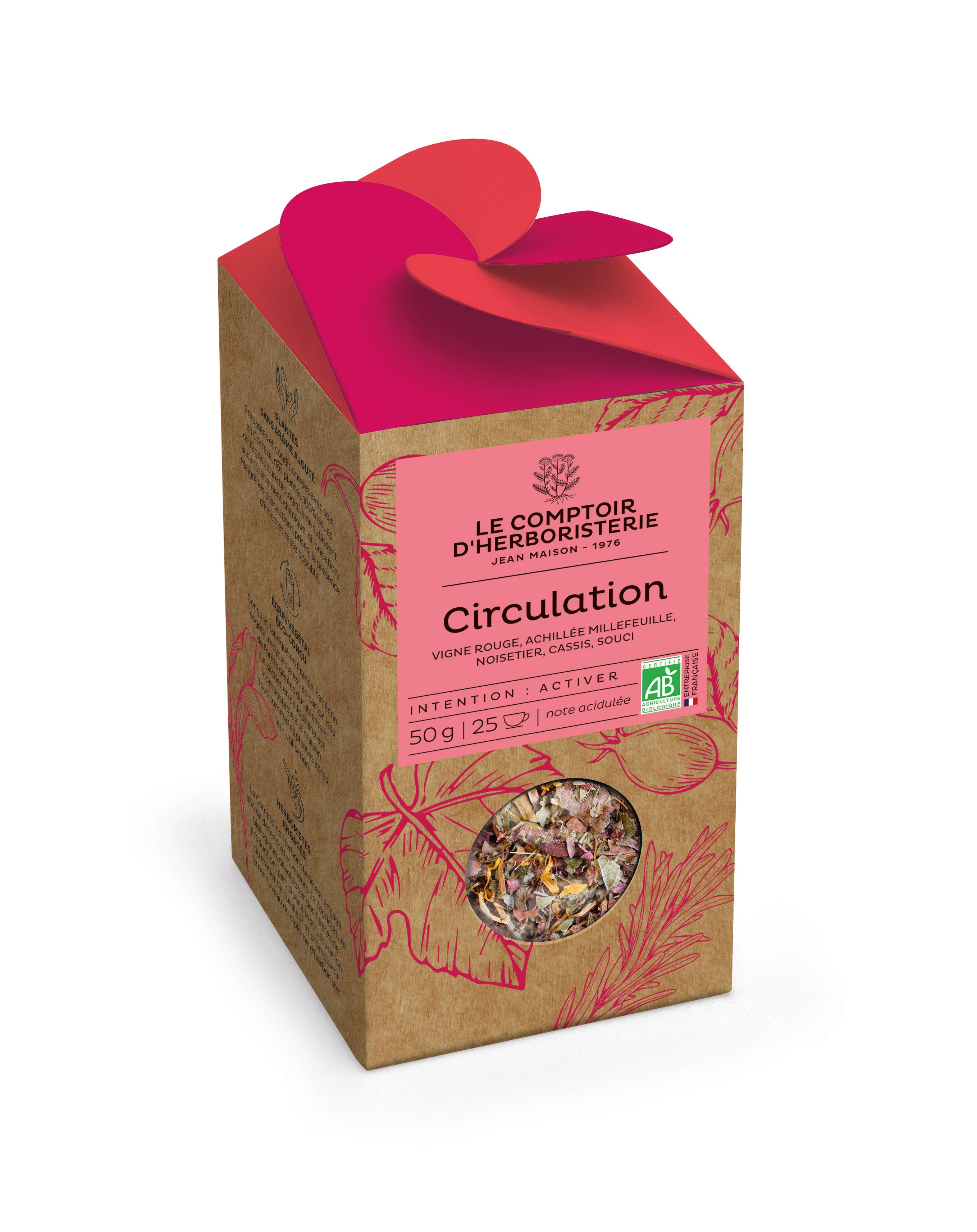 Le Comptoir D'Herboristerie - Tisane Circulation BIO 50 g - Le Comptoir d'Herboristerie
