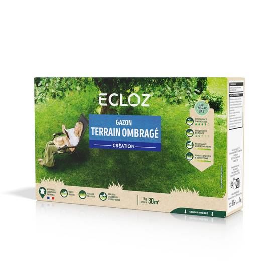 Ecloz - Gazon terrain ombragé 1 kg - Image 1