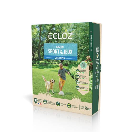 Ecloz - Semences de gazon - Sport & jeux 2,5 kg - ECLOZ - Image 2