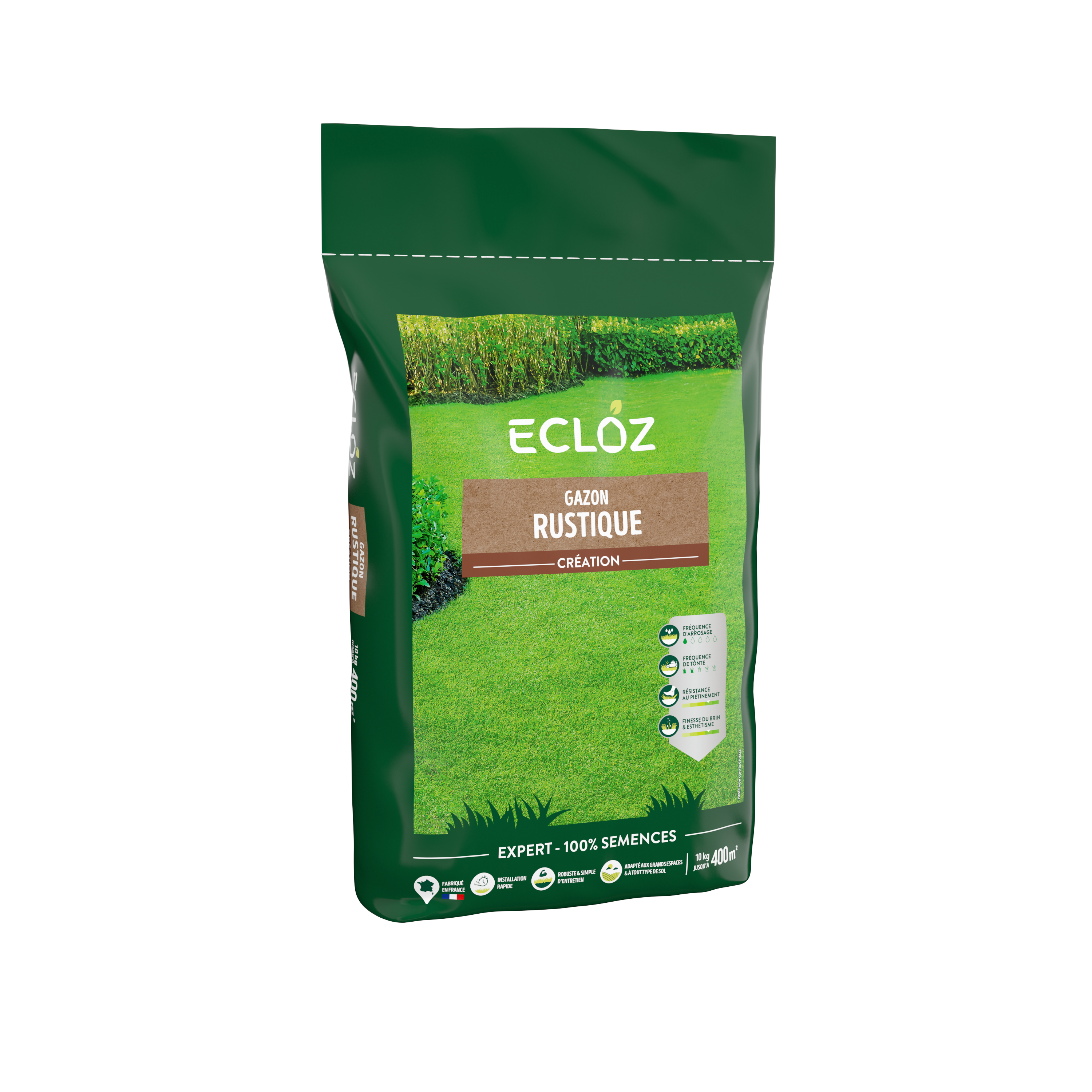 Ecloz - Semences de gazon - Rustique 10 kg - ECLOZ - Image 2