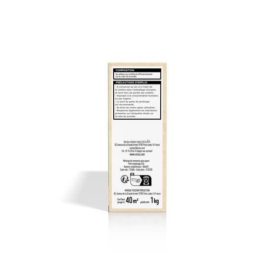 Ecloz - Semences de gazon - Regarnissage 1 kg - ECLOZ - Image 2