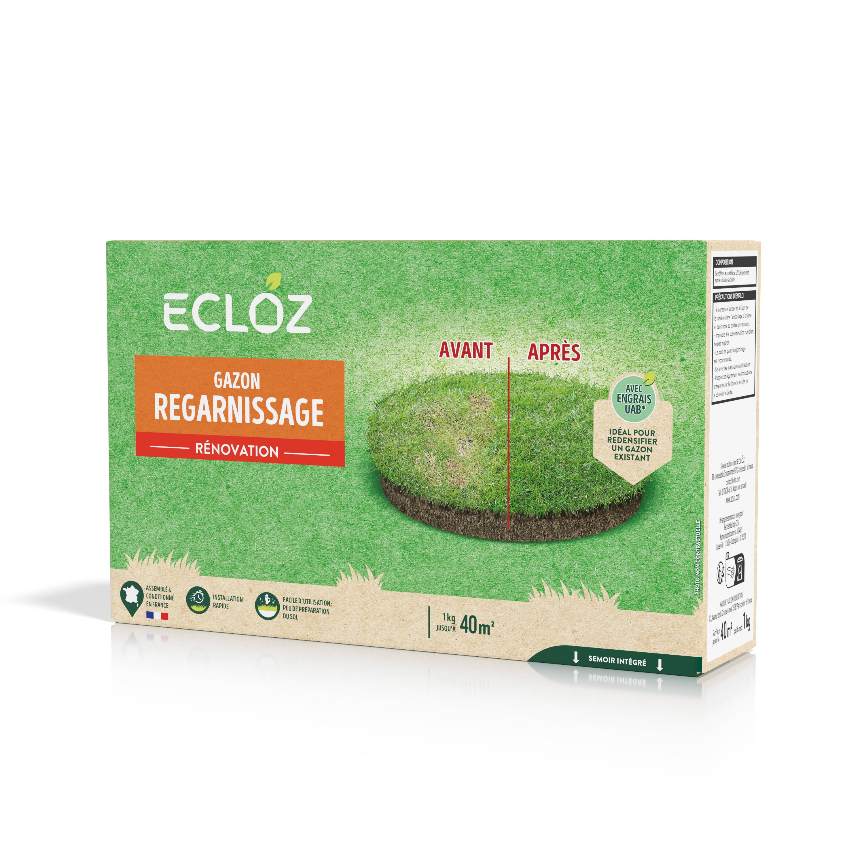 Ecloz - Semences de gazon - Regarnissage 1 kg - ECLOZ - Image 3