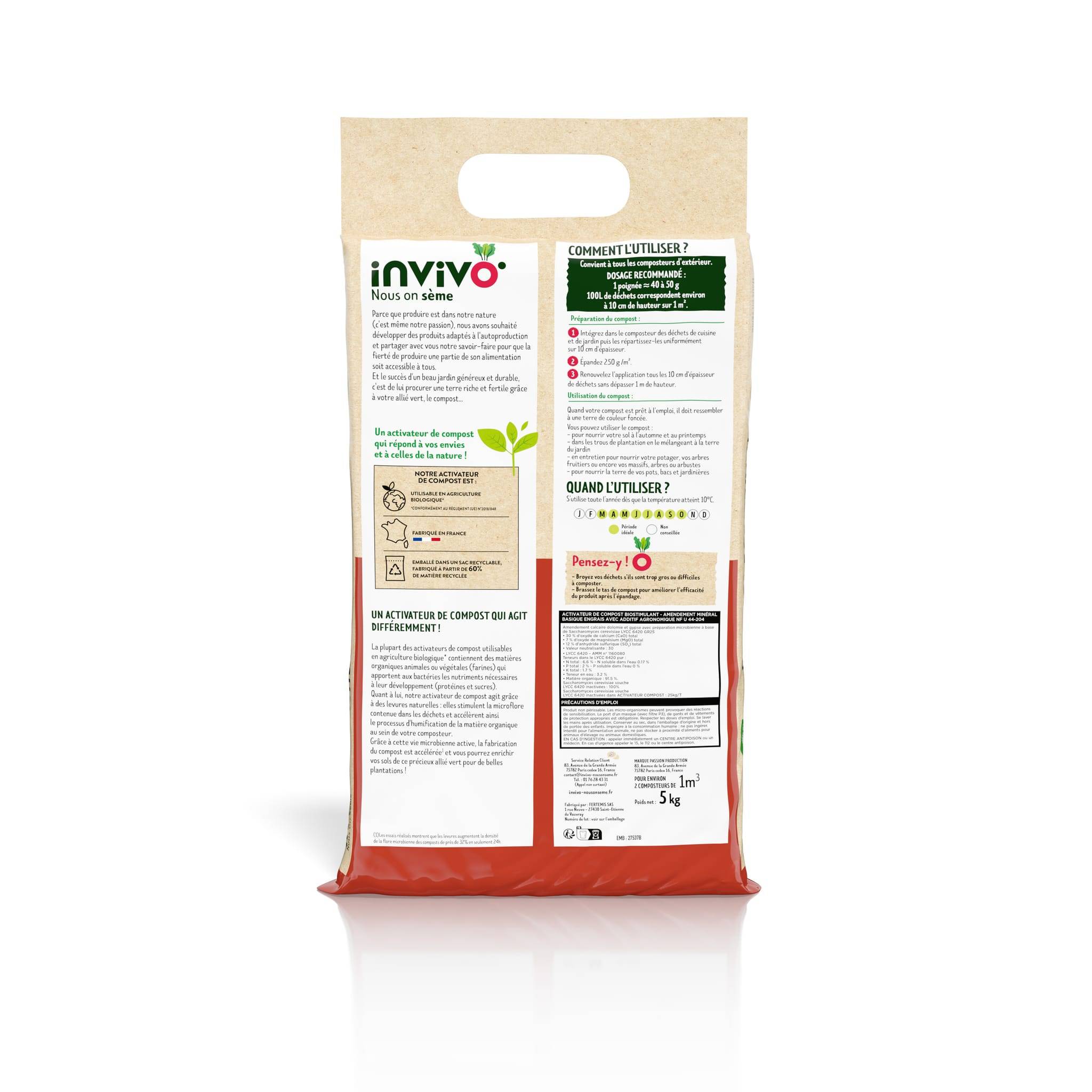 Invivo Nous On Sème - Activateur de compost boite de 5kg - Invivo Nous on sème - Image 2